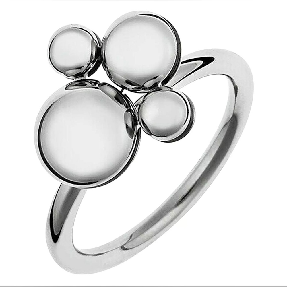 Calvin Klein Liquid Woman’s Collection Silver Dangle Stainless Steel Ring